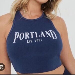 NWOT Garage Portland Cropped Tank Top